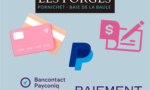 Moyens de paiement - CAMPING LES FORGES ***