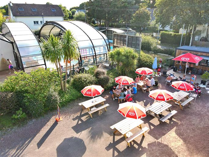 Module snack terrasse restauration Camping les forges  44